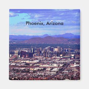 Phoenix Arizona Skyline in Daytime Magnet