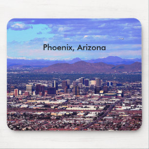 Phoenix Arizona Skyline in Daytime Mouse Mat