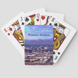 Phoenix Arizona Skyline in Daytime Playing Cards