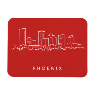 Phoenix Arizona Skyline Magnet