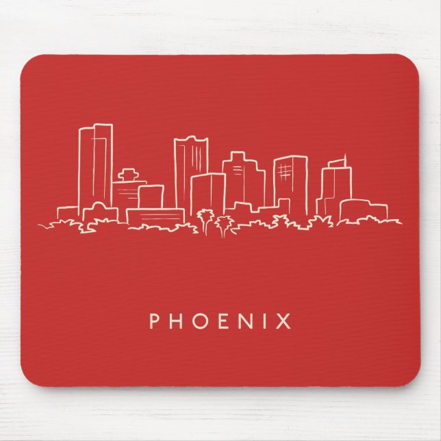 Phoenix Arizona Skyline Mouse Mat (Front)