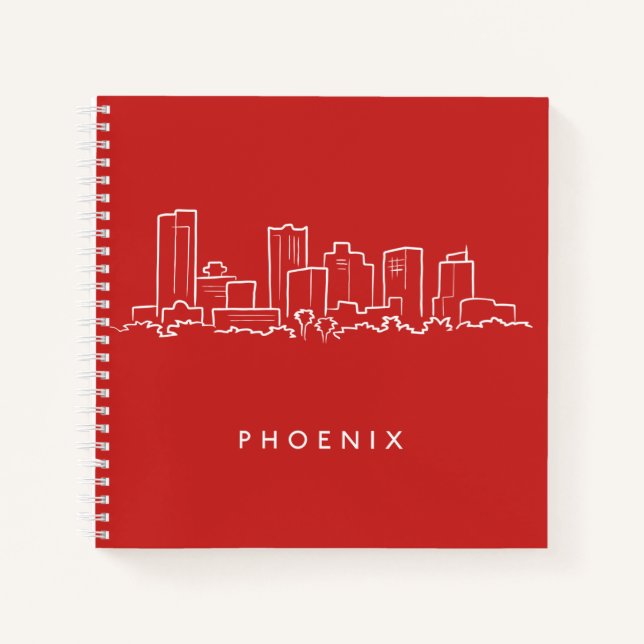 Phoenix Arizona Skyline Notebook (Front)