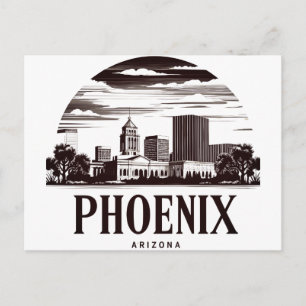 Phoenix Arizona Skyline Postcard