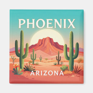 Phoenix Arizona Sonoran Desert Landmark ☀ Magnet