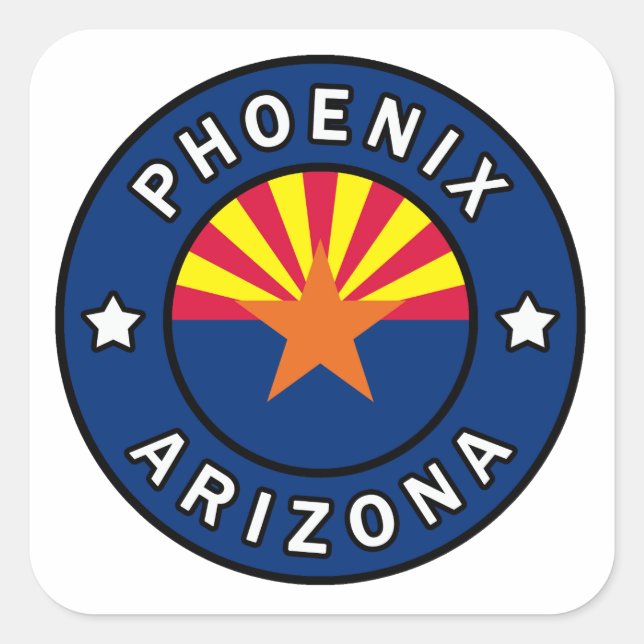 Phoenix Arizona Square Sticker (Front)