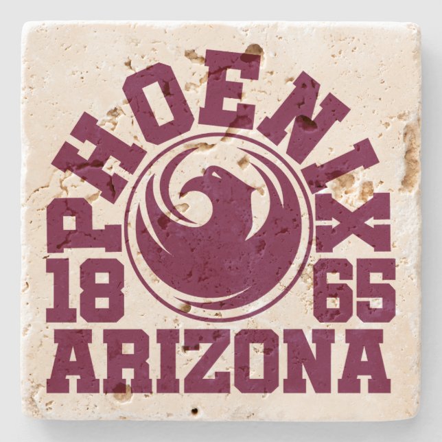 Phoenix,Arizona Stone Coaster (Front)