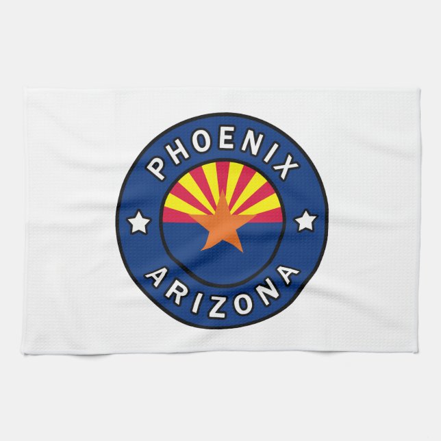 Phoenix Arizona Tea Towel (Horizontal)