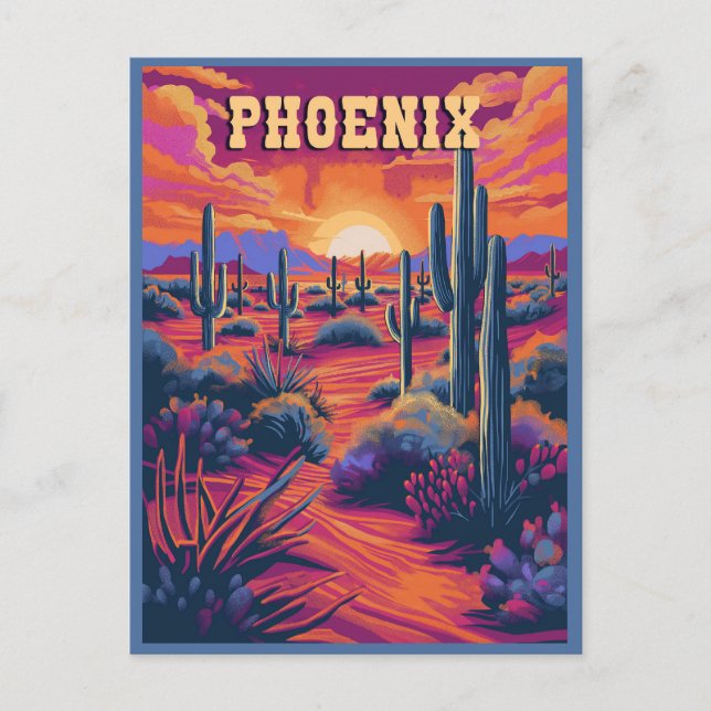 Phoenix, Arizona Travel Postcard (Front)