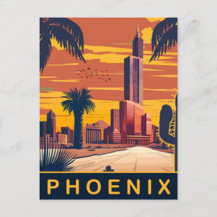 Phoenix, Arizona, Travel Postcard