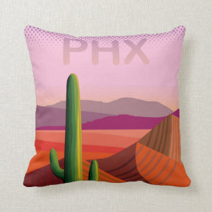 Phoenix Arizona Travel Poster Cushion