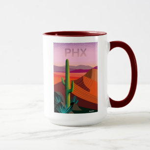 Phoenix Arizona   Travel Poster Mug