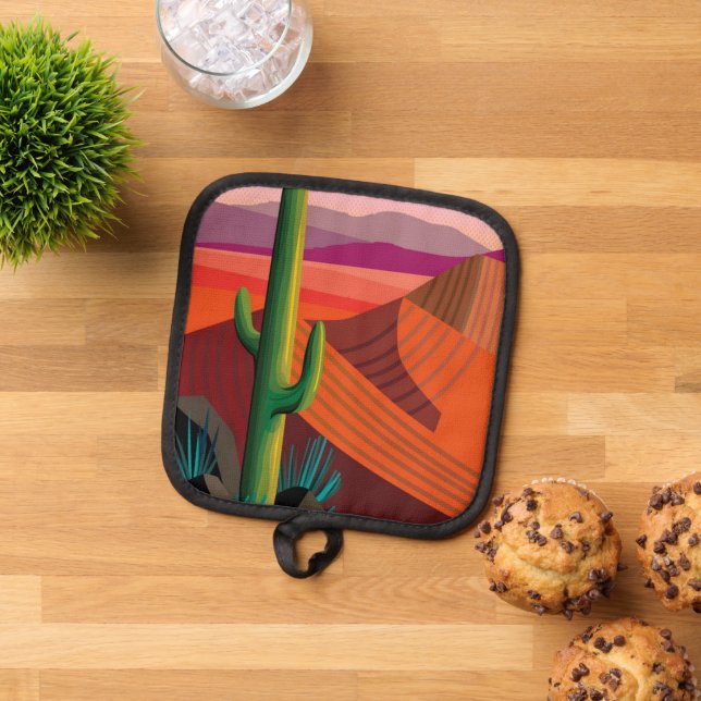 Phoenix Arizona | Travel Poster Pot Holder (Top Down)