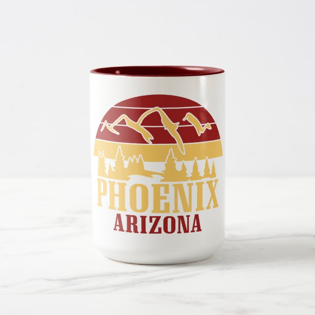 Phoenix Arizona Two-Tone Coffee Mug (Center)