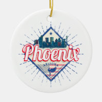 Phoenix Arizona United States Skyline Vintage USA