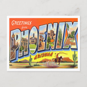 Phoenix, Arizona Vintage Big Letters Postcard
