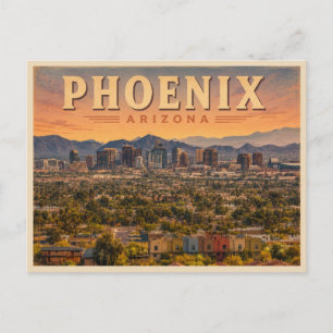 Phoenix Arizona Vintage Travel Postcard
