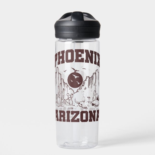 Phoenix,Arizona Water Bottle (Front)