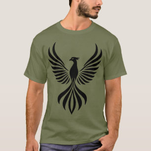 Phoenix Ascend: Majestic Silhouette T-shirt Design