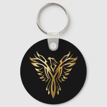 Phoenix Basic Button Keychain