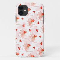 Phoenix Bird And Phoenix Flower Seamless Pattern