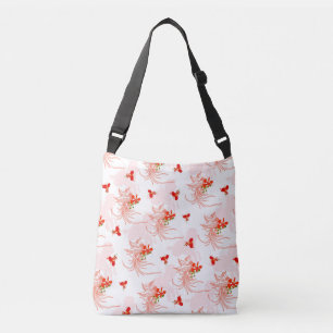 Phoenix Bird And Phoenix Flower Seamless Pattern Crossbody Bag