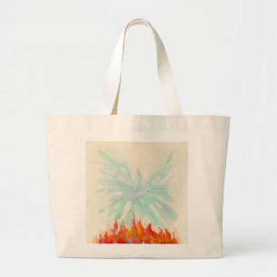 PHOENIX BIRD by SHARON SHARPE Large Tote Bag