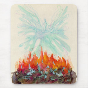 PHOENIX BIRD by SHARON SHARPE Mouse Mat