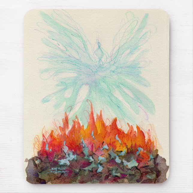 PHOENIX BIRD by SHARON SHARPE Mouse Mat (Front)