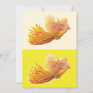 Phoenix Bird Flying Holiday Card