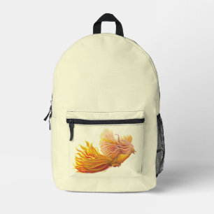 Phoenix Bird in Flight  Printed Backpack