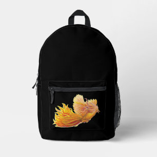 Phoenix Bird in Flight  Printed Backpack