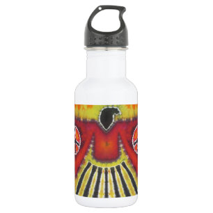 Phoenix Bird Peace Signs Tie Dye 532 Ml Water Bottle
