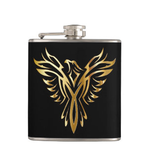 Phoenix Bird Wrapped Vinal Flask