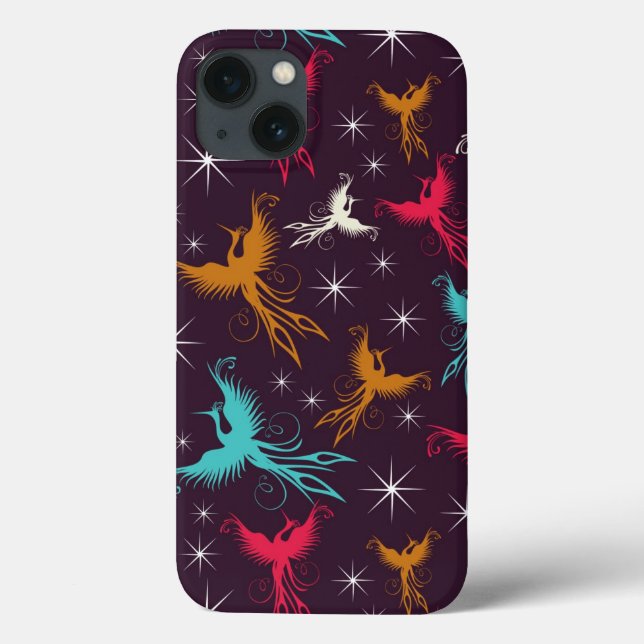Phoenix Birds Figure Pattern Case-Mate iPhone Case (Back)