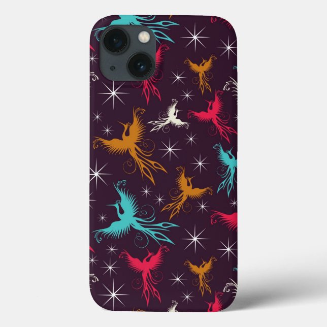 Phoenix Birds Figure Pattern Case-Mate iPhone Case (Back)