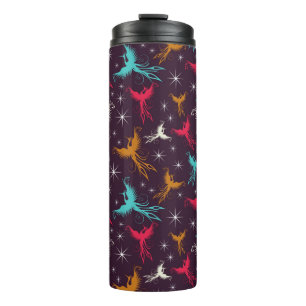 Phoenix Birds Figure Pattern Thermal Tumbler