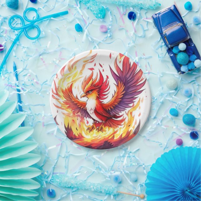 Phoenix Birthday Paper Plate (Party)