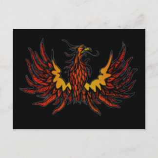 Phoenix Black Postcard