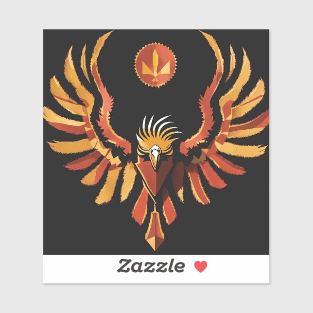 Phoenix Blaze: Exclusive Fire Bird Laptop Design (Sheet)
