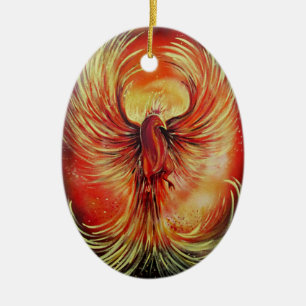 Phoenix Ceramic Tree Decoration