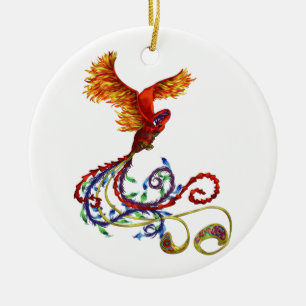 Phoenix Ceramic Tree Decoration