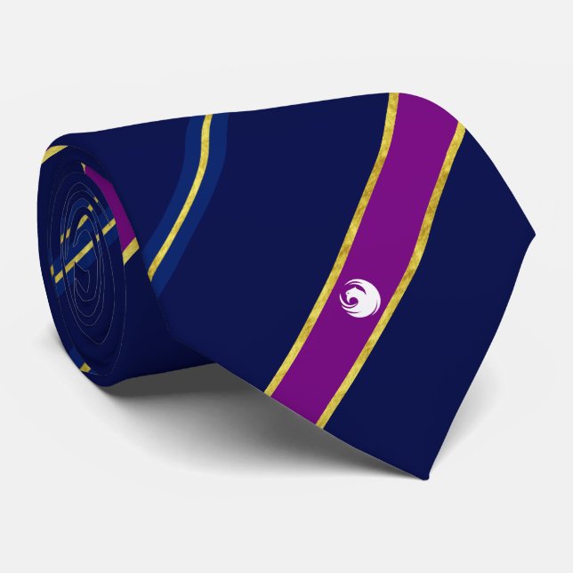 Phoenix city flag-seal neck tie (Rolled)