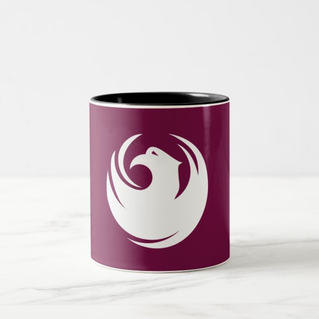 Phoenix city flag Two-Tone coffee mug (Center)