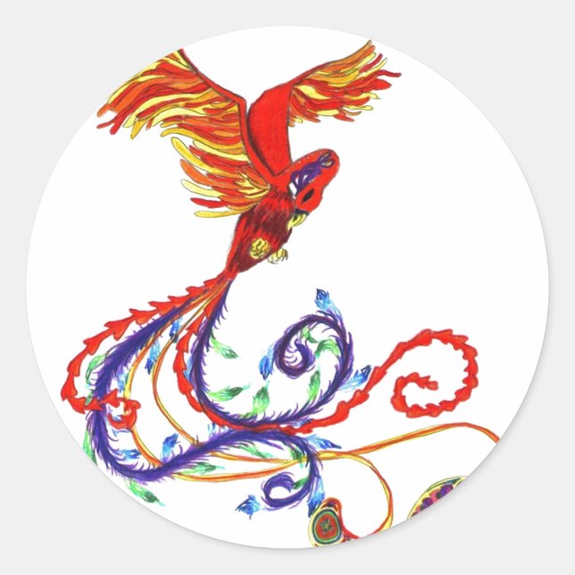 Phoenix Classic Round Sticker (Front)