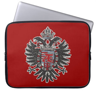 Phoenix Crest Heraldic Ænigma Graphic Design Laptop Sleeve
