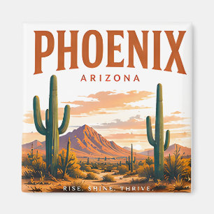 Phoenix Desert Skyline Magnet