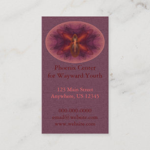 Phoenix Egg Abstract Art Business Card