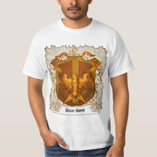 Phoenix Family Crest Surname T-Shirt