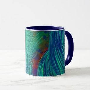 Phoenix Feathers Green  Mug