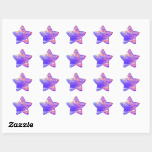 Phoenix Feathers - Paint Splatter Star Sticker